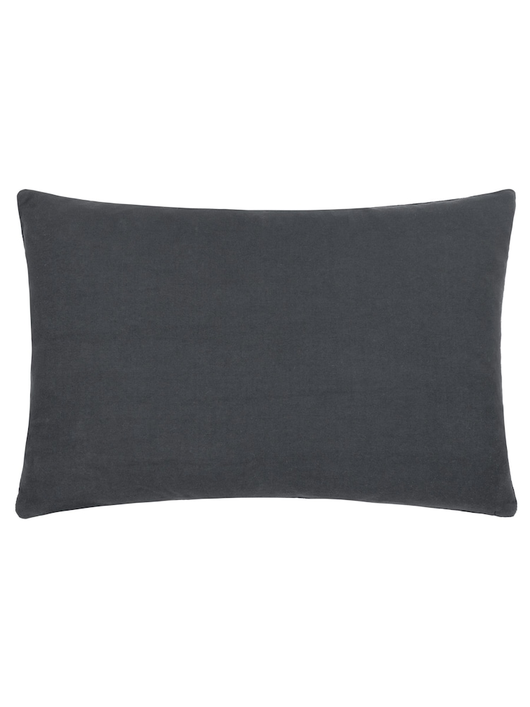 Riva Paoletti Rennes Cotton Velvet Embroidered Cushion - Изображение 2 из 5