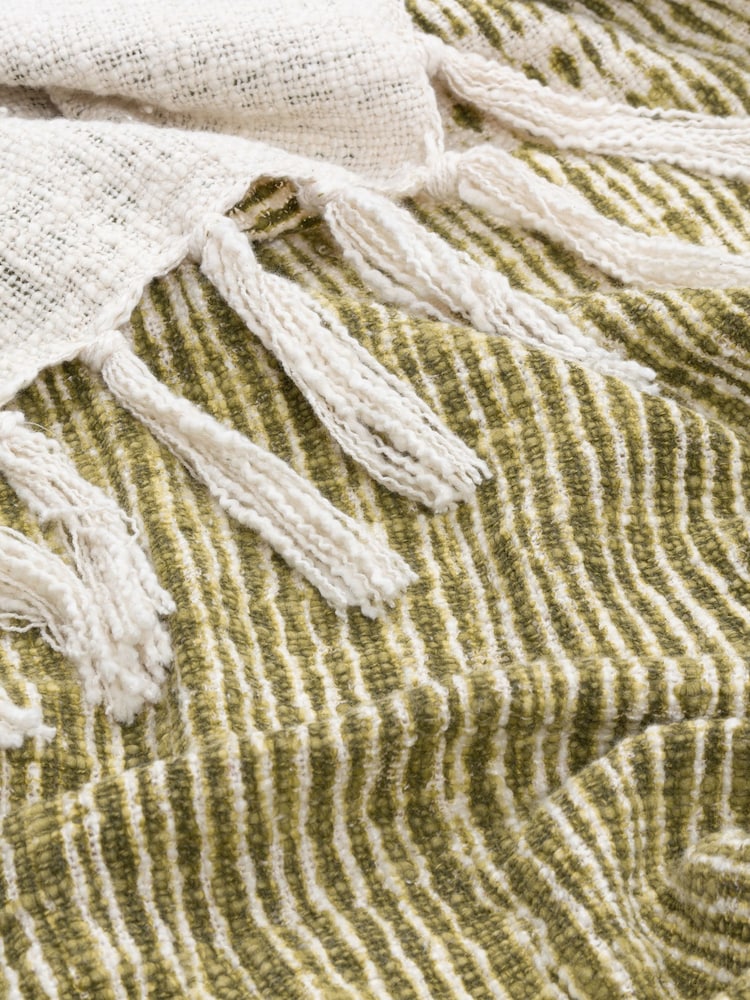 Yard Sono Ink Abstract Fringed Throw - Imagem 2 de 2