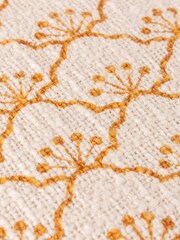 Yard Honey Yellow Saku Blossom Fringed 100% Cotton Throw - Image 2 of 2