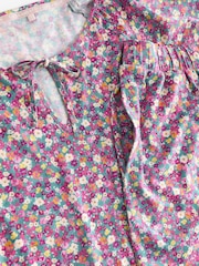 Laura Ashley Green Ditsy Floral Pyjama Shorts Set - Image 10 of 10