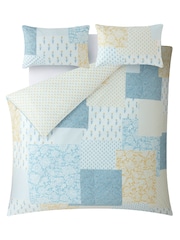 Laura Ashley Pale Seaspray Laurissa Patchwork 100% Cotton Duvet Cover and Pillowcase Set - Image 2 of 5