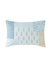 Laura Ashley Pale Seaspray Laurissa Patchwork 100% Cotton Duvet Cover and Pillowcase Set - Image 3 of 5