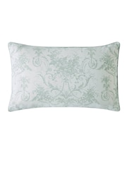 Laura Ashley Sage Green Tuileries 100% Cotton Duvet Cover and Pillowcase Set - Image 4 of 5