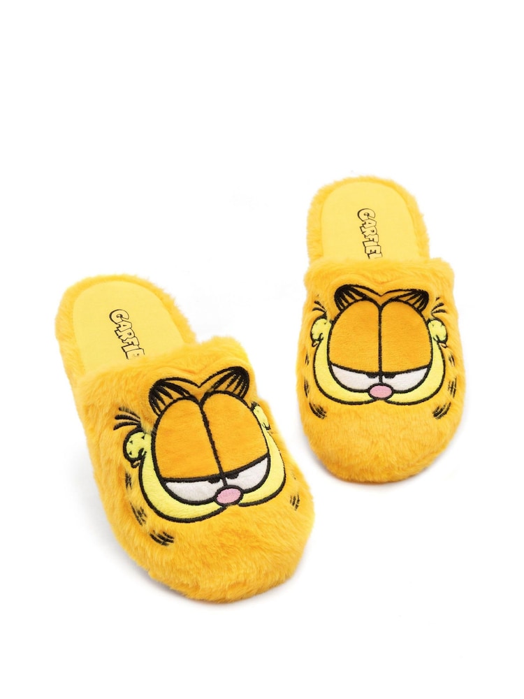 Vanilla Underground Yellow Garfield Adults Licensing Slippers - Image 1 of 5
