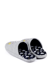 Vanilla Underground Grey Snoopy Womens Winter Mule Slippers - Image 4 of 5