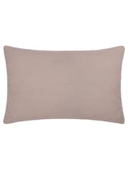 Riva Paoletti Taupe Rennes Cotton Velvet Embroidered Cushion - Image 2 of 5