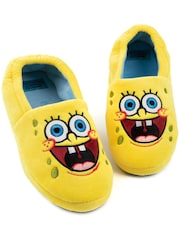 Vanilla Underground Yellow Spongebob Kids Character Slippers - Image 3 of 4