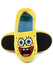 Vanilla Underground Yellow Spongebob Kids Character Slippers - Image 4 of 4