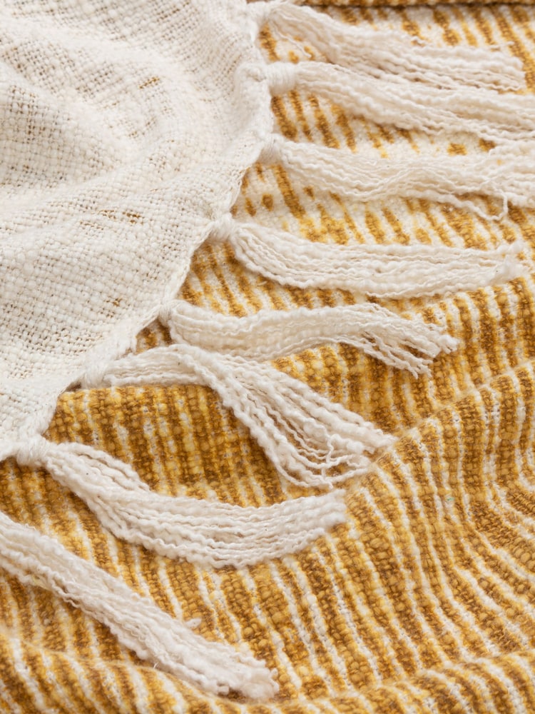 Yard Sono Ink Abstract Fringed Throw - Imagem 2 de 2