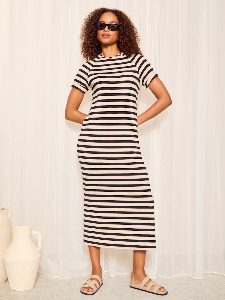 Friends Like These Cream Straight Short Sleeve T-Shirt Dress - Image 1 of 4