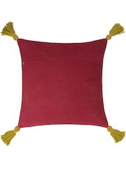 Wylder Magic Mushrooms Embroidered Velvet Cushion - Image 3 of 6