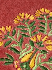 Riva Paoletti Rennes Cotton Velvet Embroidered Cushion - Изображение 4 из 5