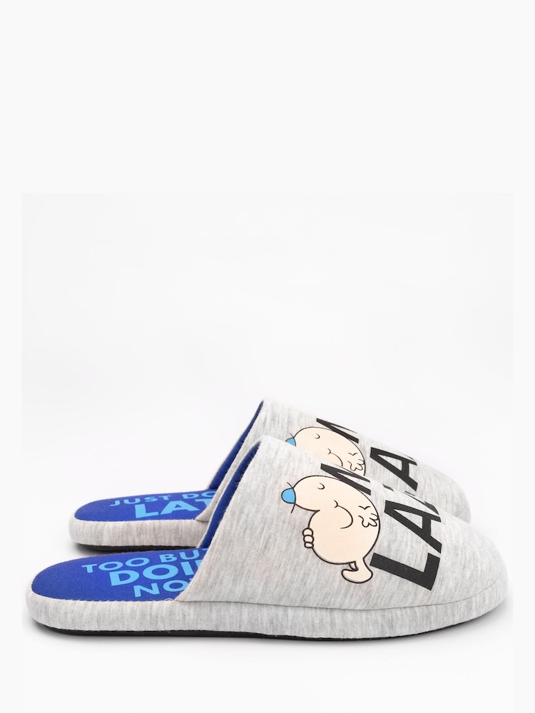 Vanilla Underground Grey Mr Men Winter Slippers - Image 2 of 4