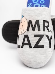 Vanilla Underground Grey Mr Men Winter Slippers - Image 4 of 4