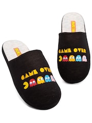 Vanilla Underground Black Pacman Winter Slippers - Image 1 of 5