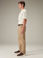 Tan Light Straight Fit Belted Authentic Jeans - Image 3 of 9