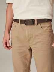 Tan Light Straight Fit Belted Authentic Jeans - Image 4 of 9
