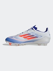 adidas White/Blue/Red F50 League Firm / Multi Ground Football Boots - Image 10 of 11