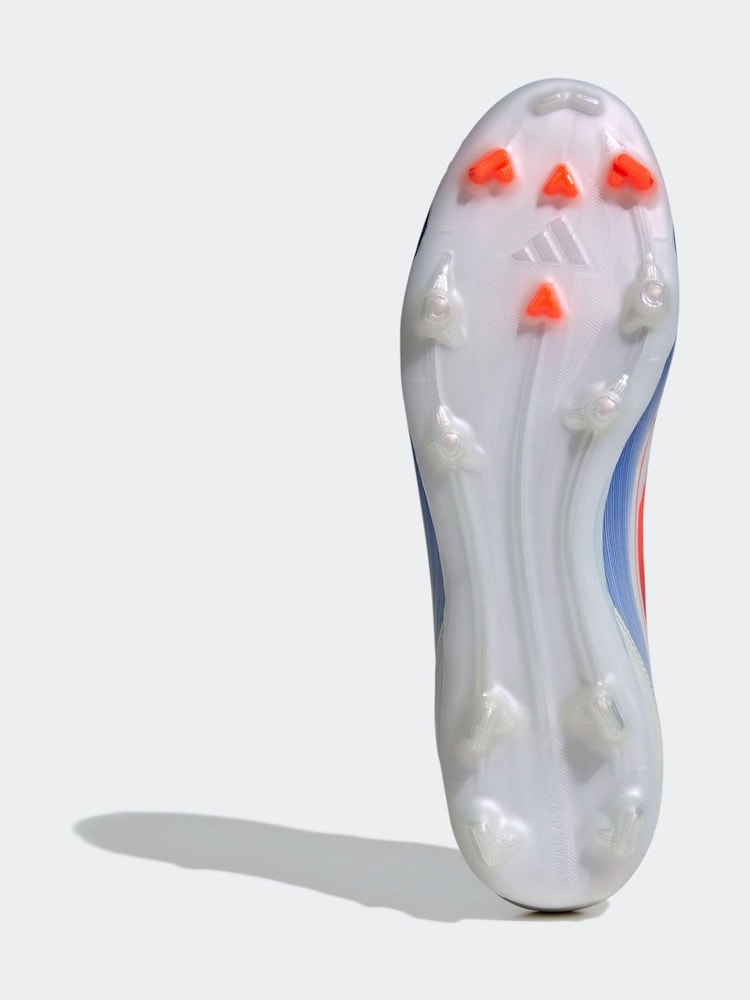 adidas White/Blue/Red F50 League Firm / Multi Ground Football Boots - Image 11 of 11