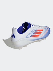 adidas White/Blue/Red F50 League Firm / Multi Ground Football Boots - Image 7 of 11