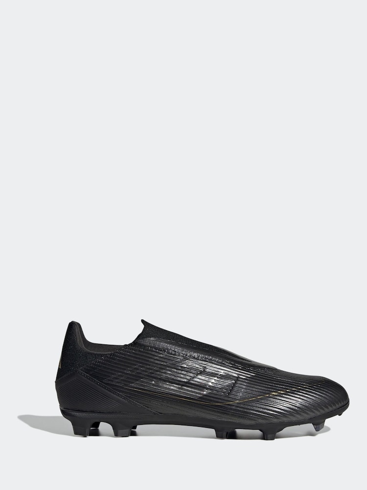 adidas Black/Gold F50 League Laceless Firm Multi Ground Boots - Image 1 of 10