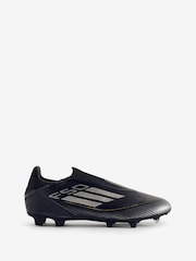 adidas Black/Gold F50 League Laceless Firm Multi Ground Boots - Image 2 of 10