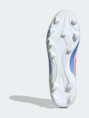 adidas White/Blue/Red F50 Club Flexible Ground Boots - Image 3 of 8