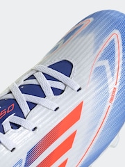 adidas White/Blue/Red F50 Club Flexible Ground Boots - Image 7 of 8