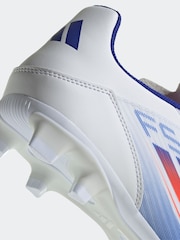 adidas White/Blue/Red F50 Club Flexible Ground Boots - Image 8 of 8