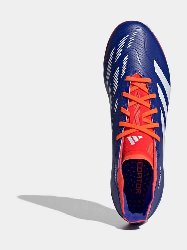 adidas Blue/White Predator League 2G/3G Artificial Grass Boots - Image 2 of 10