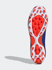adidas Blue/White Predator League 2G/3G Artificial Grass Boots - Image 3 of 10