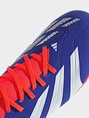 adidas Blue/White Predator Pro Firm Ground Boots - Image 10 of 10