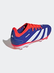 adidas Blue/White Predator Pro Firm Ground Boots - Image 3 of 10
