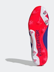 adidas Blue/White Predator Pro Firm Ground Boots - Image 8 of 10