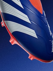 adidas Blue/White Predator League Laceless Firm Ground Boots - Image 10 of 13