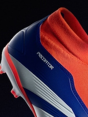 adidas Blue/White Predator League Laceless Firm Ground Boots - Image 11 of 13