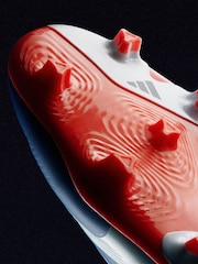 adidas Blue/White Predator League Laceless Firm Ground Boots - Image 2 of 13