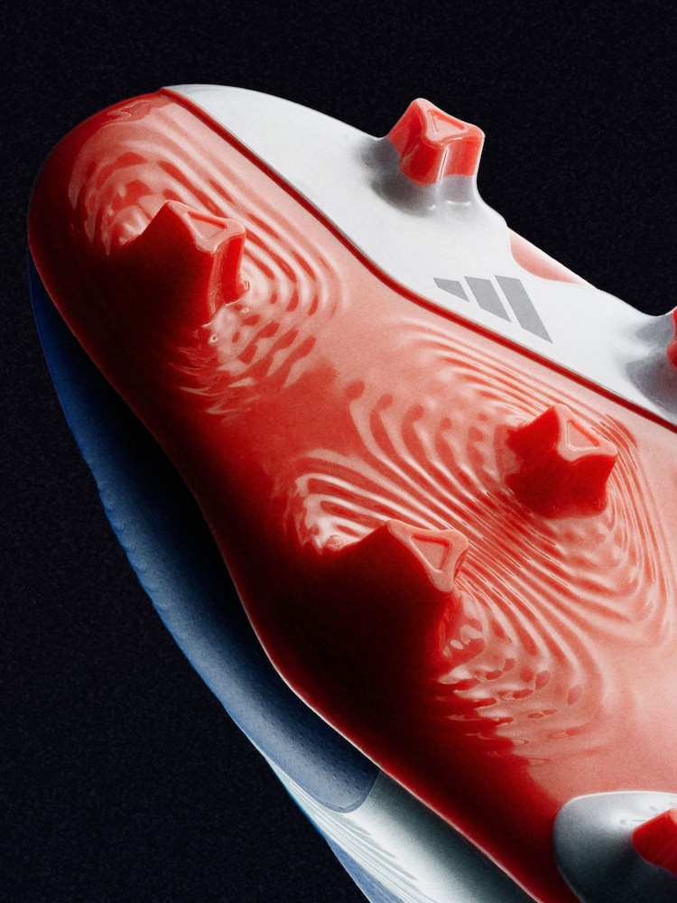 adidas Blue/White Predator League Laceless Firm Ground Boots - Image 2 of 13