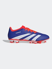 adidas Blue/White Predator Adult Club Flexible Ground Football Boots - Image 1 of 9