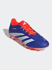 adidas Blue/White Predator Adult Club Flexible Ground Football Boots - Image 3 of 9