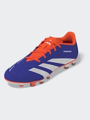 adidas Blue/White Predator Adult Club Flexible Ground Football Boots - Image 4 of 9