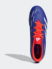 adidas Blue/White Predator Adult Club Flexible Ground Football Boots - Image 6 of 9
