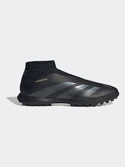 adidas Black/Gold Predator League Laceless Turf Football Boots - Image 1 of 11