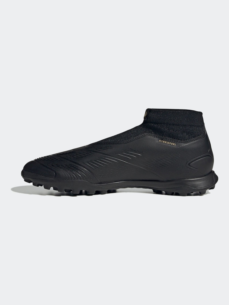 adidas Black/Gold Predator League Laceless Turf Football Boots - Image 2 of 11