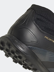 adidas Black/Gold Predator League Laceless Turf Football Boots - Image 8 of 11