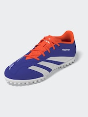adidas Blue/White Predator Club Turf Football Boots - Image 5 of 10