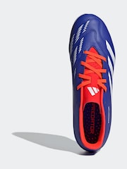 adidas Blue/White Predator Club Turf Football Boots - Image 7 of 10