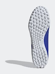 adidas Blue/White Predator Club Turf Football Boots - Image 8 of 10