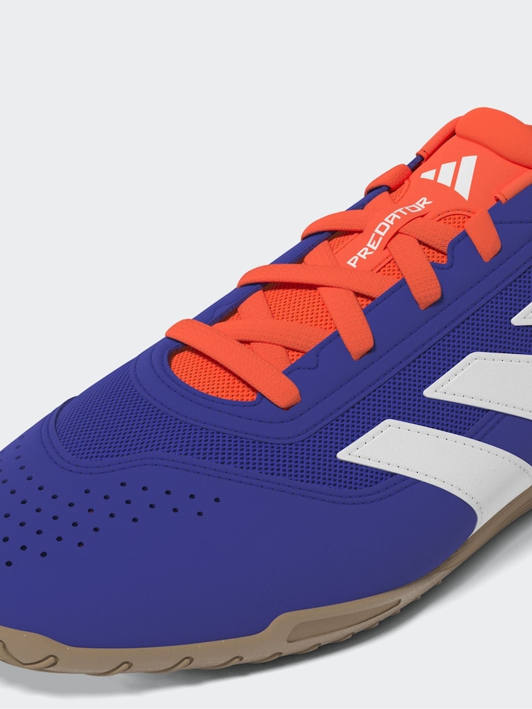 adidas Blue/White Predator Club in Sala Football Boots - Image 9 of 9
