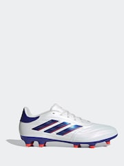 adidas White/Blue/Red Copa Pure 2 Club Turf Football Boots - Image 1 of 14